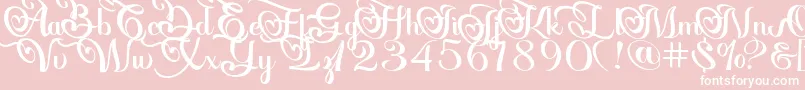 Onarie Font – White Fonts on Pink Background