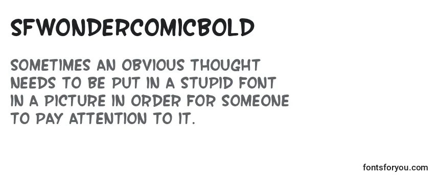SfWonderComicBold Font