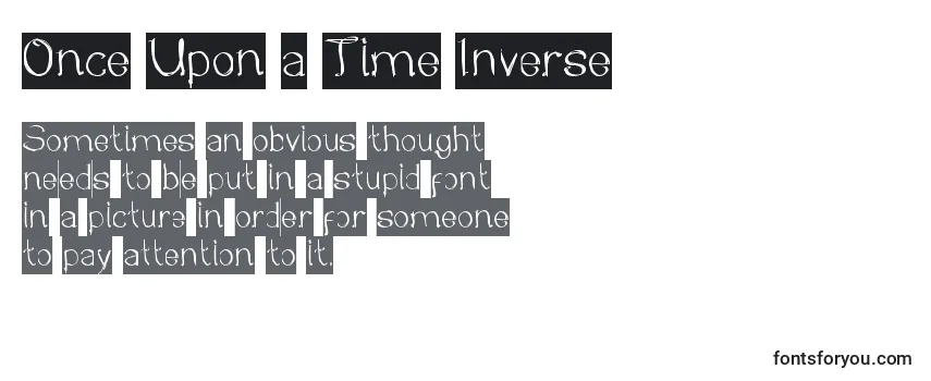 Once Upon a Time Inverse Font