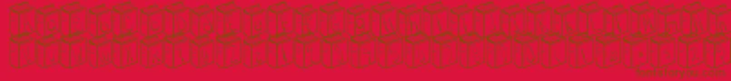 Once Upon a Time Font – Brown Fonts on Red Background