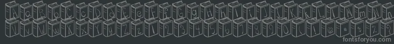 Once Upon a Time Font – Gray Fonts on Black Background