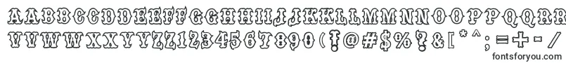 one percent font-Schriftart – Ausschneideschriften