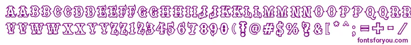Шрифт one percent font – фиолетовые шрифты на белом фоне