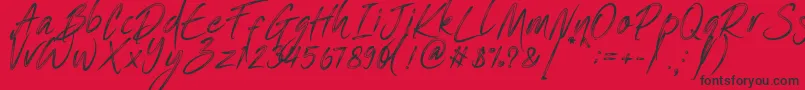 fuente One Piece   PERSONAL USE – Fuentes Negras Sobre Fondo Rojo