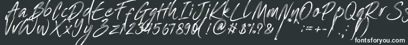 Шрифт One Piece   PERSONAL USE – белые шрифты на чёрном фоне