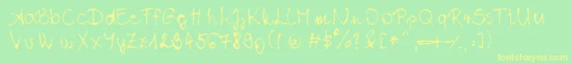 Más sobre la fuente ChloeSHandwriting fuente ChloeSHandwriting – Fuentes Amarillas Sobre Fondo Verde