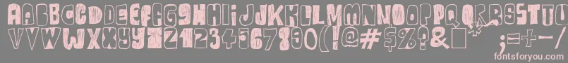 One Way Or Another Font – Pink Fonts on Gray Background