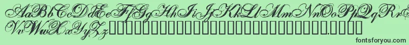 ONEFS    Font – Black Fonts on Green Background