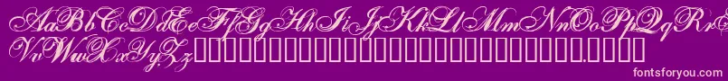 ONEFS    Font – Pink Fonts on Purple Background