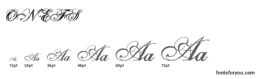 ONEFS    (136113) Font Sizes