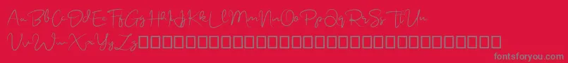 fuente onelove – Fuentes Grises Sobre Fondo Rojo