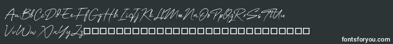 OneSignature Font – White Fonts on Black Background