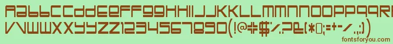 TrapperjohnRegular Font – Brown Fonts on Green Background