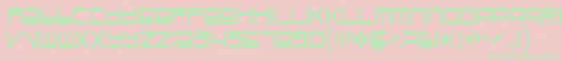 Шрифт TrapperjohnRegular – зелёные шрифты на розовом фоне
