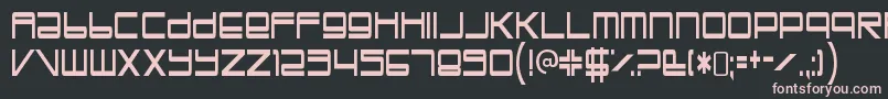 TrapperjohnRegular Font – Pink Fonts on Black Background