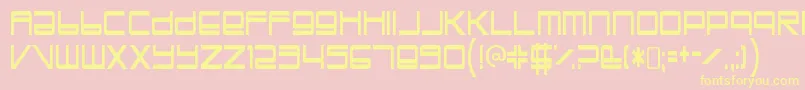 TrapperjohnRegular Font – Yellow Fonts on Pink Background