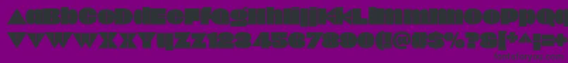 Шрифт Onick – чёрные шрифты на фиолетовом фоне