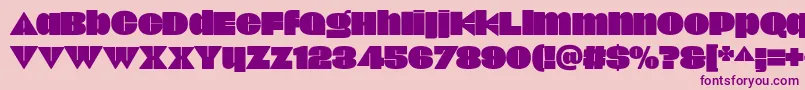 Onick Font – Purple Fonts on Pink Background
