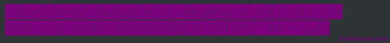 Шрифт onion rings Hollow Inverse – фиолетовые шрифты на чёрном фоне