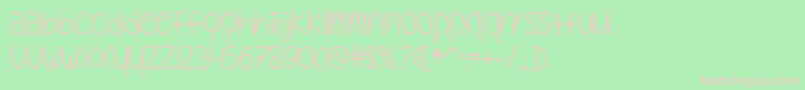 MyOhMyTtf Font – Pink Fonts on Green Background