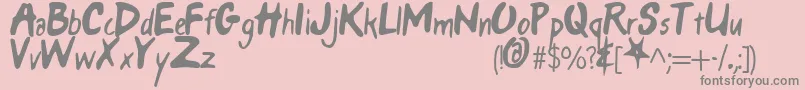 ONLY FOOLS  HORSES Font – Gray Fonts on Pink Background
