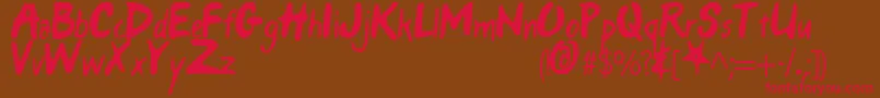 ONLY FOOLS  HORSES Font – Red Fonts on Brown Background