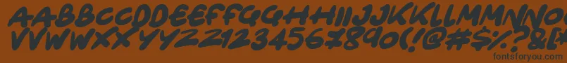 Only Organic Italic Font – Black Fonts on Brown Background