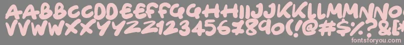 Only Organic Font – Pink Fonts on Gray Background