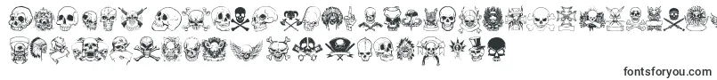 only skulls-fontti – kammottavat fontit