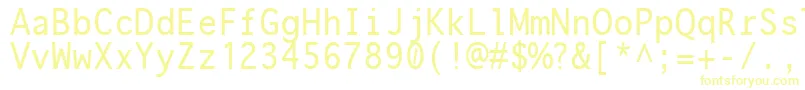 onuava  -fontti – keltaiset fontit