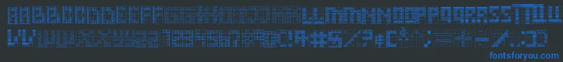 Onward Font – Blue Fonts on Black Background