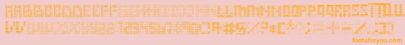 Onward Font – Orange Fonts on Pink Background