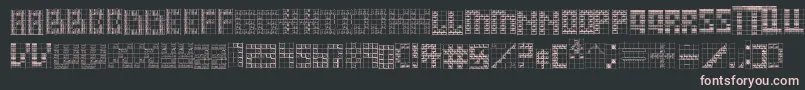 Onward Font – Pink Fonts on Black Background