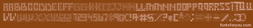 Onward Font – Pink Fonts on Brown Background