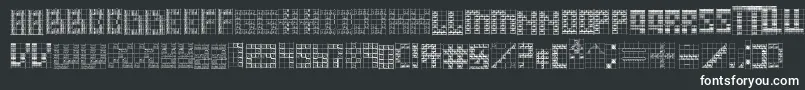 フォントOnward – 白い文字
