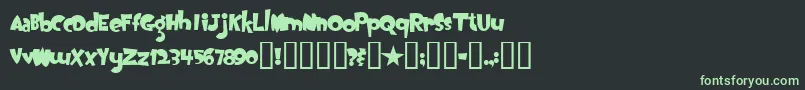 OogieBoogie Font – Green Fonts on Black Background