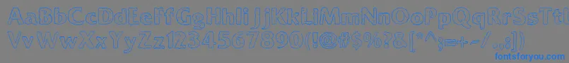 Ooky Font – Blue Fonts on Gray Background