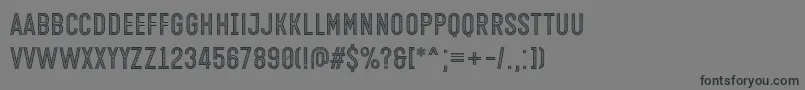 フォントOpen Minded Font by Situjuh 7NTypes – 黒い文字の灰色の背景