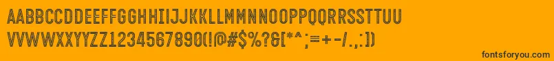 Open Minded Font by Situjuh 7NTypes Font – Black Fonts on Orange Background