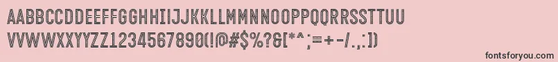 Open Minded Font by Situjuh 7NTypes Font – Black Fonts on Pink Background