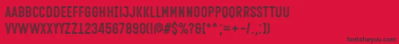 フォントOpen Minded Font by Situjuh 7NTypes – 赤い背景に黒い文字