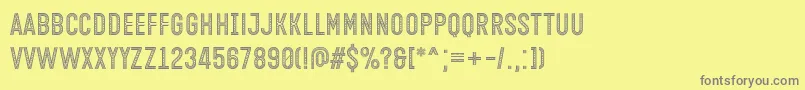 Open Minded Font by Situjuh 7NTypes Font – Gray Fonts on Yellow Background