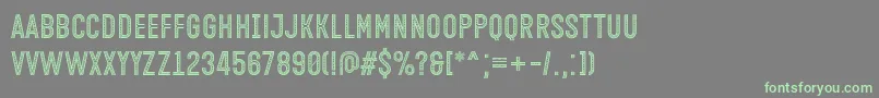 Open Minded Font by Situjuh 7NTypes Font – Green Fonts on Gray Background