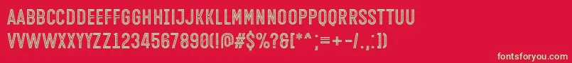 Czcionka Open Minded Font by Situjuh 7NTypes – zielone czcionki na czerwonym tle