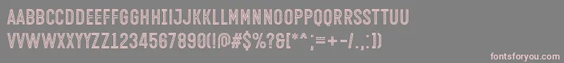 Open Minded Font by Situjuh 7NTypes-fontti – vaaleanpunaiset fontit harmaalla taustalla