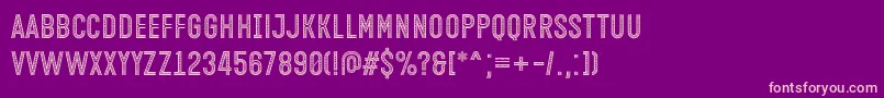 Open Minded Font by Situjuh 7NTypes Font – Pink Fonts on Purple Background