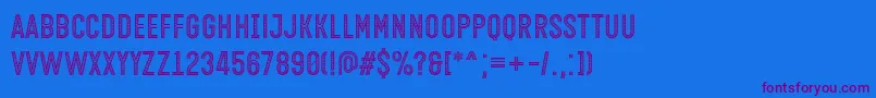 Open Minded Font by Situjuh 7NTypes-fontti – violetit fontit sinisellä taustalla
