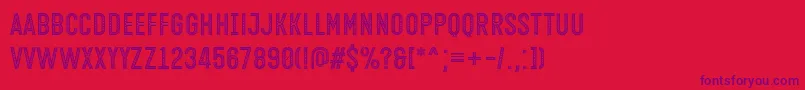 Open Minded Font by Situjuh 7NTypes-fontti – violetit fontit punaisella taustalla