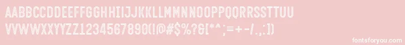 Open Minded Font by Situjuh 7NTypes Font – White Fonts on Pink Background