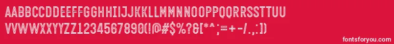 Open Minded Font by Situjuh 7NTypes Font – White Fonts on Red Background